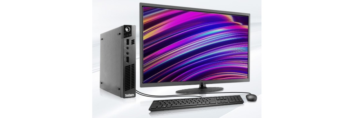 Lenovo ThinkCentre M72E Tiny + Samsung 23" LCD Monitor
